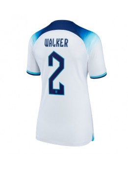 Billige England Kyle Walker #2 Hjemmedrakt Dame VM 2022 Kortermet
